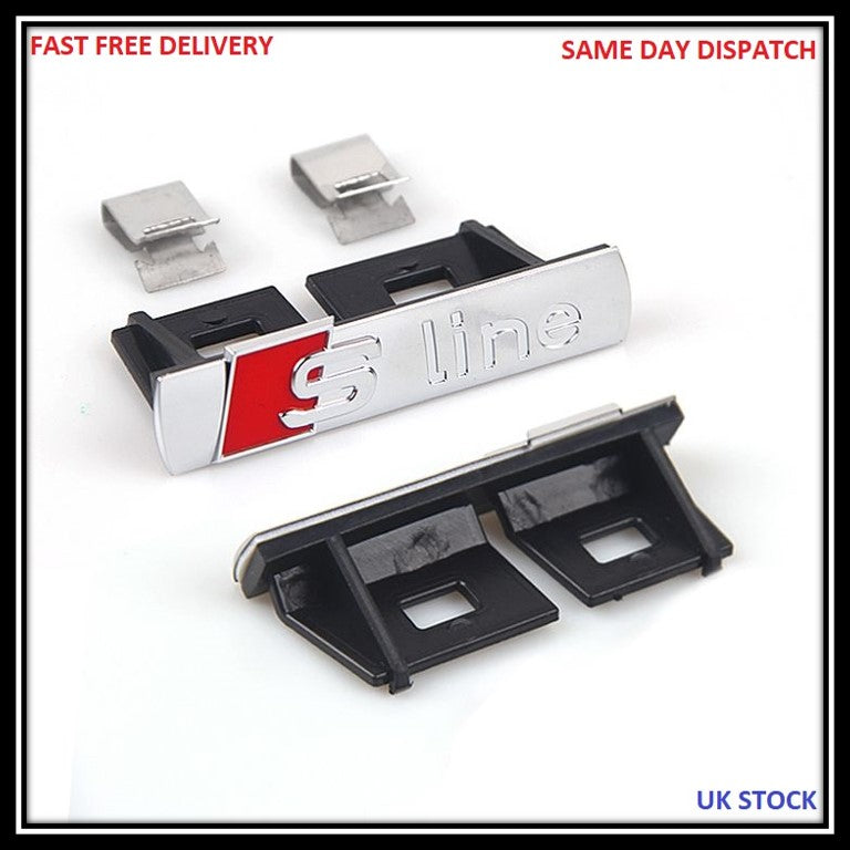 Audi Decals S Line (Silver/Red)