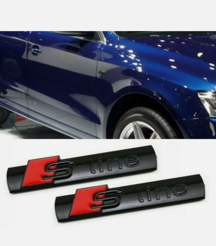 Audi Decals S Line (Black/Red)